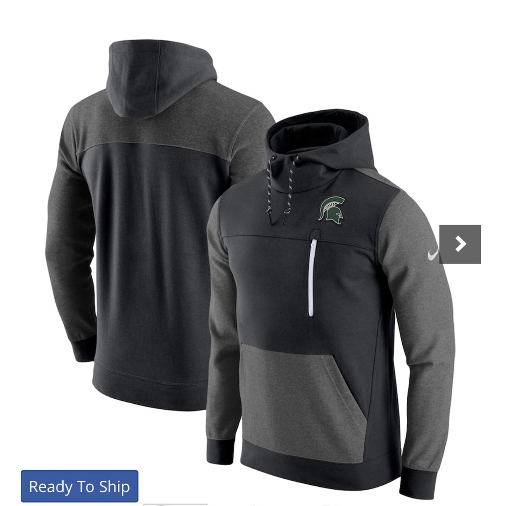 Men's Nike Black Michigan State Spartans Hoodie